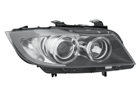 Piese Auto - Far dreapta D1S/H7, electric, cu motoras, bi-xenon, cu lumini curba BMW Seria 3 E90, E91 intre 2004-2008