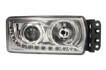 Far Dreapta (D1S/H7, mecanic, xenon, functii aditionale: lumini de zi, culoare interior: cromat) potrivit IVECO STRALIS I 02.02- [0]