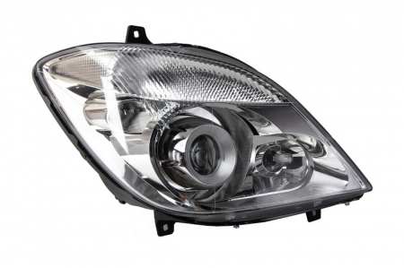 Iluminat auto - Far dreapta (D1S/H7, reglaj electric, fundal argintiu, fundal galben) MERCEDES SPRINTER 2006-2013