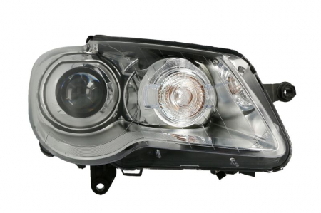 Faruri - Far dreapta (D1S/H8, electric, cu motoras, fundal cromat) VW TOURAN 2003-2010