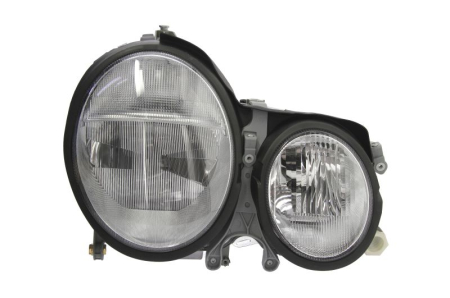 Faruri - Far Dreapta potrivit MERCEDES E T-MODEL (S210), E (VF210), E (W210) pana in 2003 (D2R/H6W/H7/PY21W, electric, cu motor, culoare insert: cromat, culoare semnalizator: transparent)