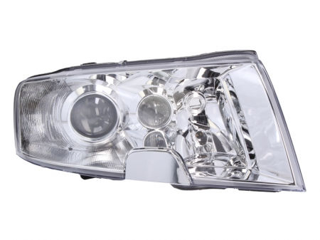 Far dreapta (D2S/H3, electric, cu motoras, fundal cromat) SKODA SUPERB 2001-2008 [0]