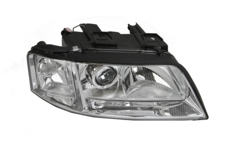 Iluminat auto - Far dreapta (D2S/H7, reglaj electric, fundal cromat) AUDI A6 1997-2005