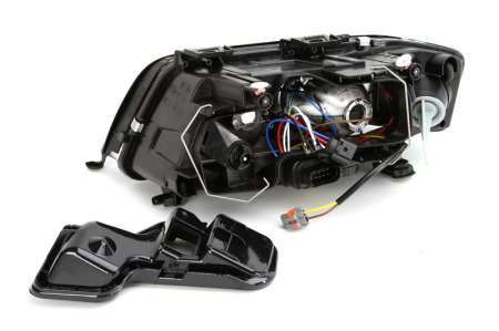 Far dreapta (D2S/H7, reglaj electric, fundal cromat) AUDI A6 1997-2005 [1]