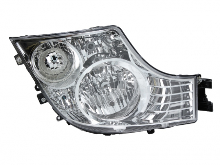 Iluminat auto - Far dreapta (H1/H21W/H7/PY21W/W5W, reglaj manual, insertii crom, Semnalizator galben) MERCEDES ACTROS MP4 / MP5 dupa 2011