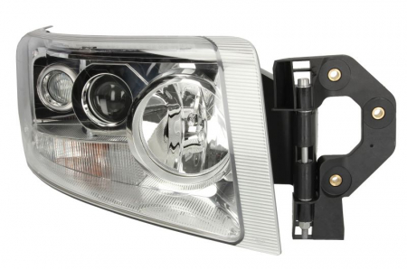 Iluminat auto - Far dreapta (H1/H3/H7, reglaj electric cu halogen de ceata, cu motoras, insertii crom, Semnalizator transparent) RENAULT RVI PREMIUM 2 dupa 2005