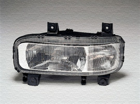 Iluminat auto - Far Dreapta potrivit MERCEDES ATEGO, ATEGO 2 dupa 1998 (H1/H4, electric, cu motor, culoare insert: cromat)