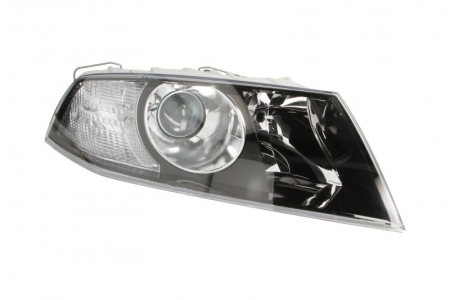Iluminat auto - Far Dreapta (H1/H7, electric, cu motor, culoare insert: negru) potrivit SKODA OCTAVIA II