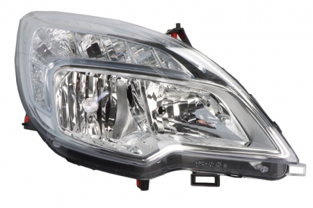 Piese Auto - Far dreapta H1/H7, electric, cu motor, culoare interior argintiu, culoare semnalizator: transparent potrivit OPEL MERIVA B -01.14