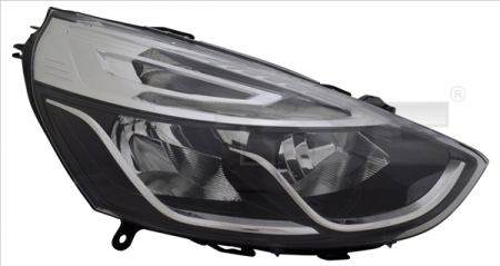 Iluminat auto - Far Dreapta potrivit RENAULT CLIO IV dupa 2016 (H1/H7, electric, cu motor, culoare interior: cromat)
