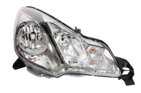 Piese Auto - Far dreapta H1/H7, electric, cu motoras, interior negru CITROEN C3 2 II, DS3 intre 2009-2016