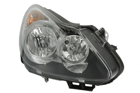 Faruri - Far dreapta H1/H7, electric, cu motoras, interior negru OPEL CORSA D intre 2006-2011