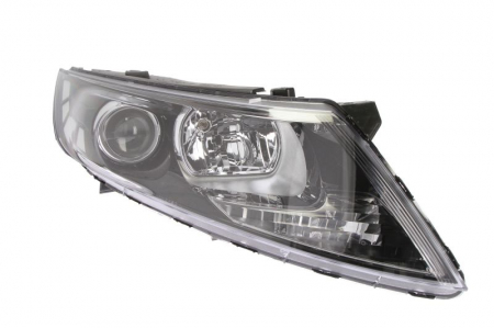 Iluminat auto - Far Dreapta (H1/H7, electric, fara motoras, culoare insert: negru, culoare semnalizator: transparent) potrivit KIA OPTIMA