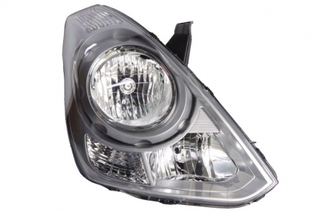 Far Dreapta (H1/H7, electric, fara motoras, culoare interior: argintiu, culoare semnalizator: transparent) potrivit HYUNDAI H-1 CARGO, H-1 TRAVEL [0]