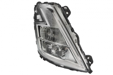 Far dreapta (H1/H7/LED, electric, cu motor, cu lumina de zi, culoare insert: crom platinat, culoare indicator: alb) potrivit VOLVO FH III, FM III 02.20- [0]