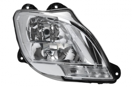 Far dreapta (H1/H7/LED/PY21W, electric, cu motor, cu lumina de zi, culoare insert: crom platinat, culoare indicator: transparent) potrivit DAF CF, XF 106 10.12- [0]