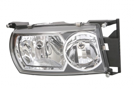 Far dreapta (H1/H7, manual, culoare insert: negru) potrivit SCANIA G I, P I, R I, T 01.03-05.19 Iluminat auto - Far dreapta (H1/H7, manual, culoare insert: negru) potrivit SCANIA G I, P I, R I, T 01.03-05.19