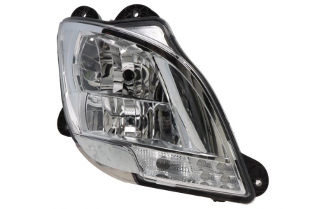 Iluminat auto - Far dreapta (H1/H7/P21W, electric, cu motor, cu lumina de zi, culoare insert: crom platinat, culoare indicator: transparent) potrivit DAF CF, XF 106 10.12-