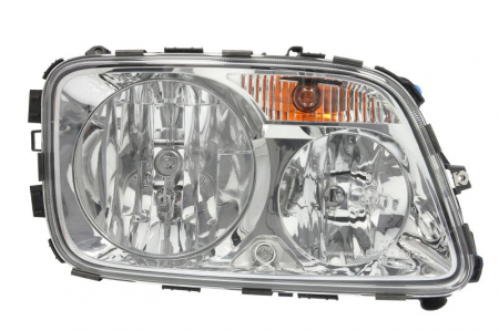 Piese Auto - Far dreapta (H1/H7/PY21W/W5W, electric, argintiu, Semnalizator portocaliu) MERCEDES ACTROS MP2 / MP3 dupa 2002