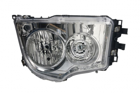 Far dreapta (H1/H7/PY21W/W5W, manual, cu lumini zi, culoare interior: crom, culoare semnalizator: transparent) potrivit MERCEDES ANTOS, AROCS 07.12- [0]