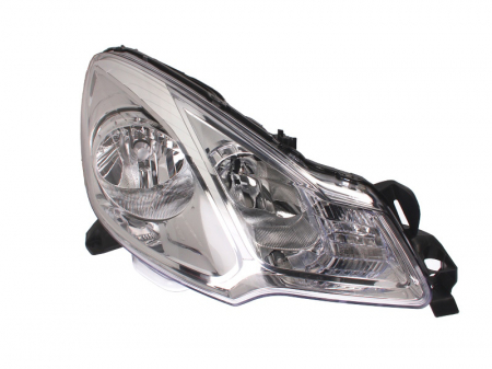 Iluminat auto - Far dreapta (H1/H7, reglaj electric, cu motoras, fundal cromat) CITROEN C3 II, DS3