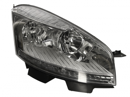 Far dreapta (H1/H7, reglaj electric, cu motoras, fundal cromat) CITROEN C4 PICASSO 2006-2010