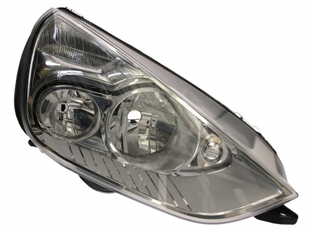 Piese Auto - Far dreapta (H1/H7, reglaj electric, cu motoras, fundal cromat) FORD GALAXY, S-MAX 2006-2015