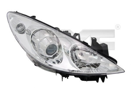 Far dreapta (H1/H7, reglaj electric, cu motoras, fundal cromat) PEUGEOT 307, 307 CC, 307 SW Piese Auto - Far dreapta (H1/H7, reglaj electric, cu motoras, fundal cromat) PEUGEOT 307, 307 CC, 307 SW