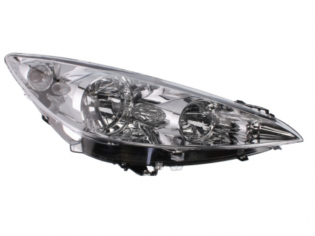 Far dreapta (H1/H7, reglaj electric, cu motoras, fundal cromat) PEUGEOT 308 2007-2011 Piese Auto - Far dreapta (H1/H7, reglaj electric, cu motoras, fundal cromat) PEUGEOT 308 2007-2011