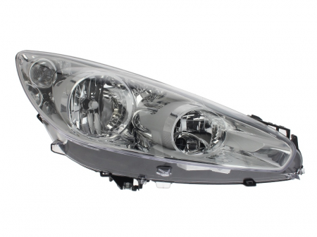 Far dreapta (H1/H7, reglaj electric, cu motoras, fundal cromat) PEUGEOT 308 CC, 308 I, 308 SW I, RCZ Piese Auto - Far dreapta (H1/H7, reglaj electric, cu motoras, fundal cromat) PEUGEOT 308 CC, 308 I, 308 SW I, RCZ