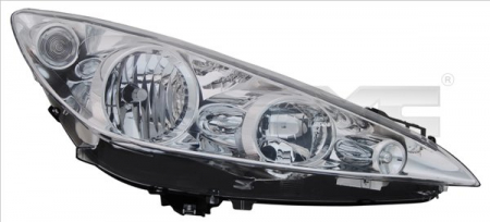 Far dreapta (H1/H7, reglaj electric, cu motoras, fundal cromat) PEUGEOT 308 CC, 308 I, 308 SW I, RCZ Piese Auto - Far dreapta (H1/H7, reglaj electric, cu motoras, fundal cromat) PEUGEOT 308 CC, 308 I, 308 SW I, RCZ