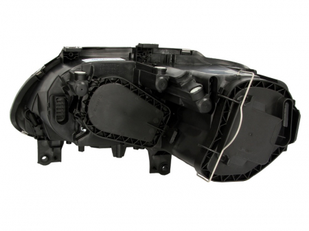 Iluminat auto - Far dreapta (H1/H7, reglaj electric, cu motoras, fundal cromat) VW CADDY III, TOURAN