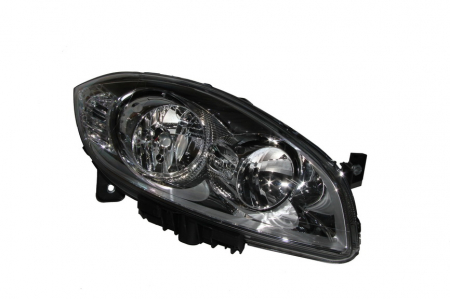 Faruri - Far dreapta (H1/H7, reglaj electric, cu motoras, fundal negru) FIAT LINEA 2007-2015