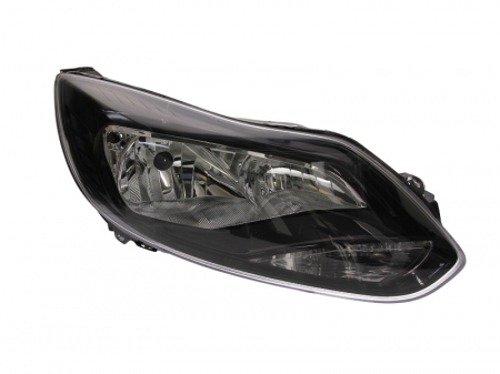 Piese Auto - Far dreapta (H1/H7, reglaj electric, cu motoras, fundal negru) FORD FOCUS III