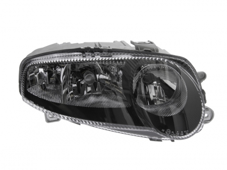 Piese Auto - Far dreapta (H1/H7, reglaj electric, fundal negru) ALFA ROMEO 147 2001-2004