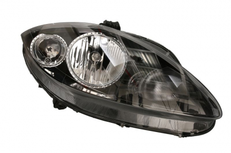 Iluminat auto - Far dreapta (H1/H7, reglaj electric, fundal negru) SEAT ALTEA, ALTEA XL, LEON, TOLEDO 2004-2009