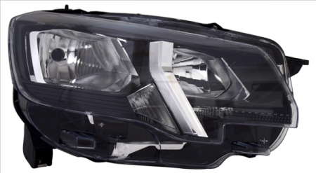 Faruri - Far dreapta potrivit PEUGEOT PARTNER III, RIFTER dupa 2018 (H1/H7/W21, electric, cu motor)