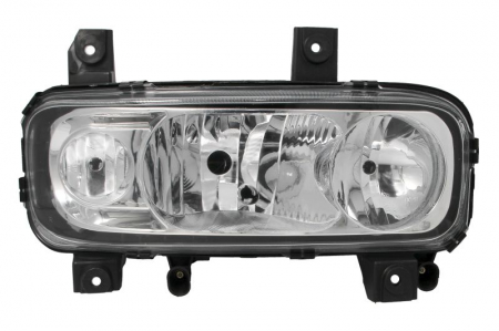 Piese Auto - Far dreapta (H1/H7/W5W, electric, cu motor, cu lumina de ceata, culoare insert: crom platinat)