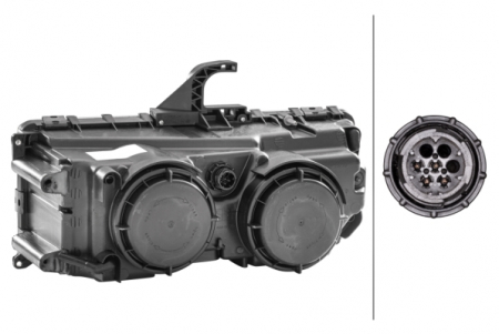 Far dreapta (H1/H7/W5W, electric cu motoras, insertii crom) MERCEDES Clasa AXOR 2 dupa 2004 [1]