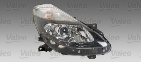 Iluminat auto - Far Dreapta H1/H7/W5W, electric, fara motoras, halogen, interior negru, semnalizator transparent potrivit RENAULT CLIO III dupa 2009