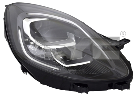 Iluminat auto - Far Dreapta H1/LED, electric, cu motor, culoare insert: negru/cromat potrivit FORD PUMA 2 dupa 2019