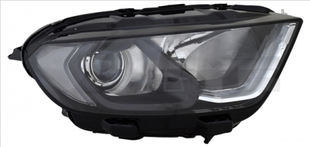 Far Dreapta (H1/LED, electric, cu motor, culoare insert: negru) potrivit FORD ECOSPORT 10.17-