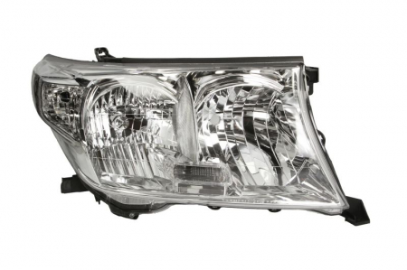 Iluminat auto - Far Dreapta (H11/HB3, manual, fara motoras, culoare semnalizator: transparent) potrivit TOYOTA LAND CRUISER 200