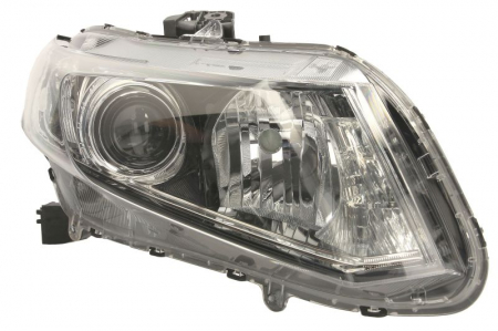 Far Dreapta (H11/HB3/W21/WY21W, electric, cu motor, culoare insert: negru, culoare semnalizator: alb) potrivit HONDA CIVIC IX -12.15 [0]