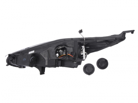 Far Dreapta (H15/H7, electric, cu motor, culoare interior: negru, culoare semnalizator: fumuriu) potrivit FORD FIESTA VI