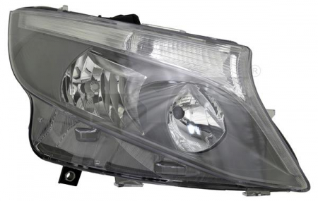 Far dreapta H15/H7, electric, cu motoras,interior crom MERCEDES VITO / Clasa V W447 dupa 2014