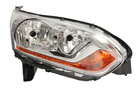 Iluminat auto - Far dreapta (H15/H7/PWY24W/W5W, electric, fundal cromat) FORD TRANSIT / TOURNEO CONNECT dupa 2013
