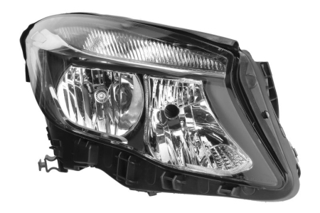 Iluminat auto - Far Dreapta (H15/H7/PY21W, electric, cu motor, culoare insert: negru) potrivit MERCEDES GLA X156 2013-2019