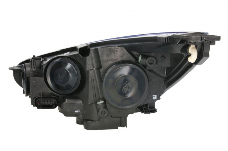 Far dreapta (H15/H7, reglaj electric, cu motoras, cu lumini de zi, fundal cromat) FORD FOCUS 2014-2018 [1]