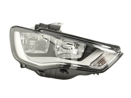 Far dreapta (H15/H7, reglaj electric, cu motoras, fundal argintiu) AUDI A3 2012-2016 Iluminat auto - Far dreapta (H15/H7, reglaj electric, cu motoras, fundal argintiu) AUDI A3 2012-2016